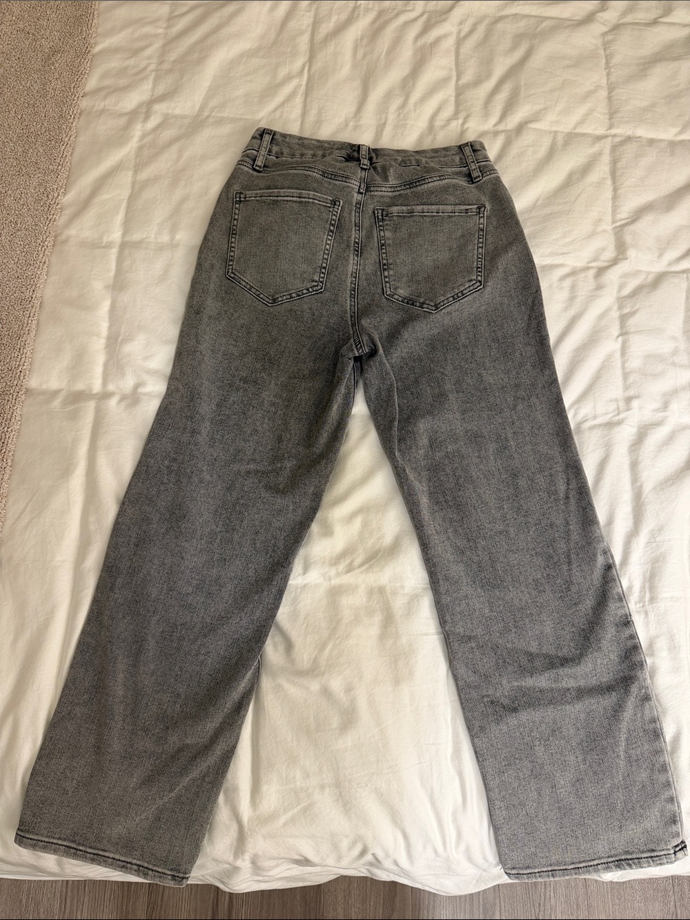 Express High Rise Straight Ankle Jeans - Picture 4 of 5